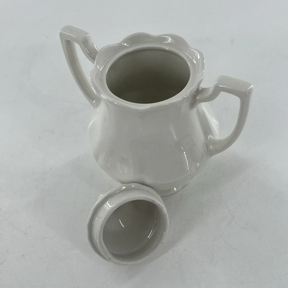 5 Meakin Heirloom Ironstone Teapot Coffee Pot Creamer Sugar Royal Staffordshire - Picture 14 of 15